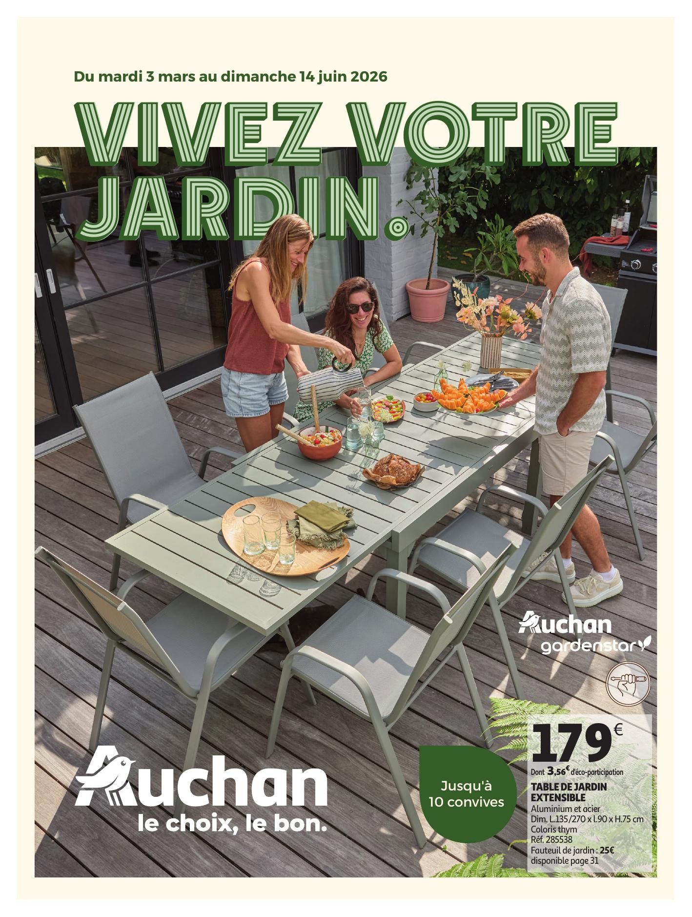 auchan catalogue jardinage meubles jardin - page 1