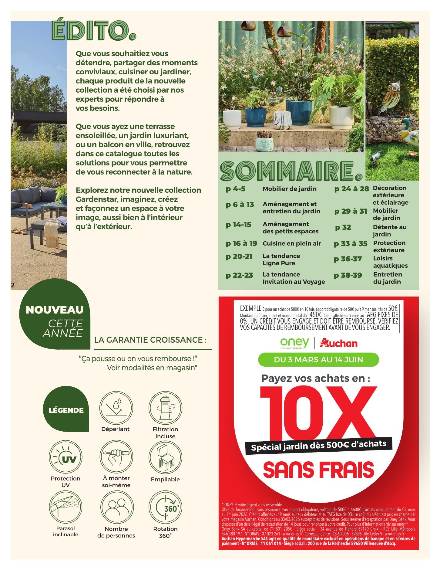 auchan catalogue jardinage meubles jardin - page 2