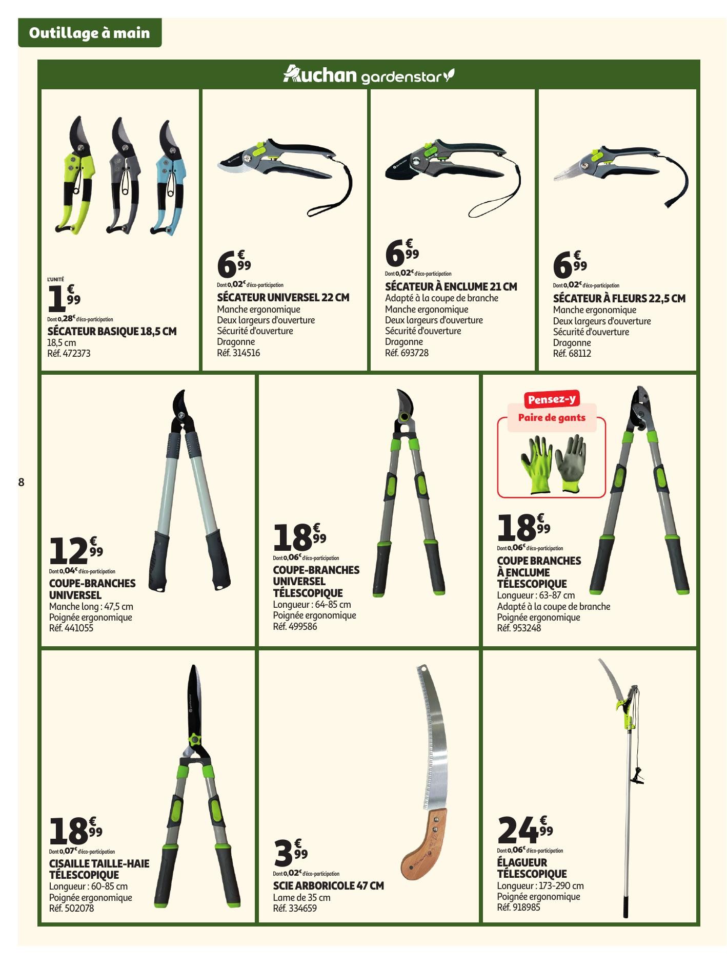 auchan catalogue jardinage meubles jardin - page 8