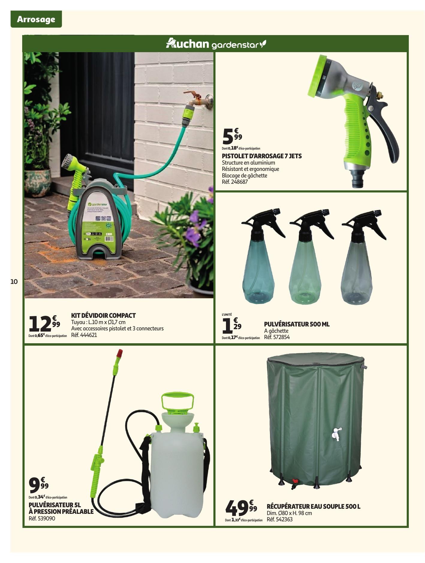 auchan catalogue jardinage meubles jardin - page 10