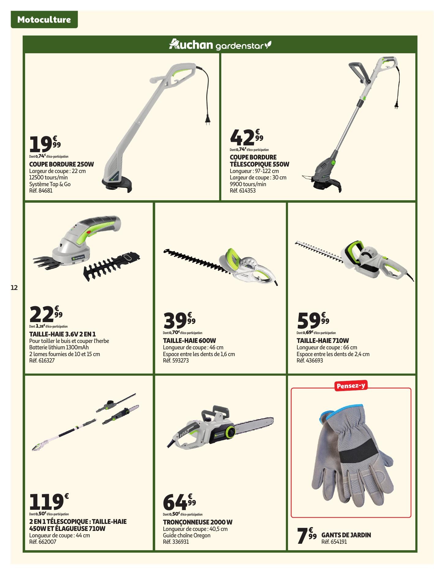 auchan catalogue jardinage meubles jardin - page 12