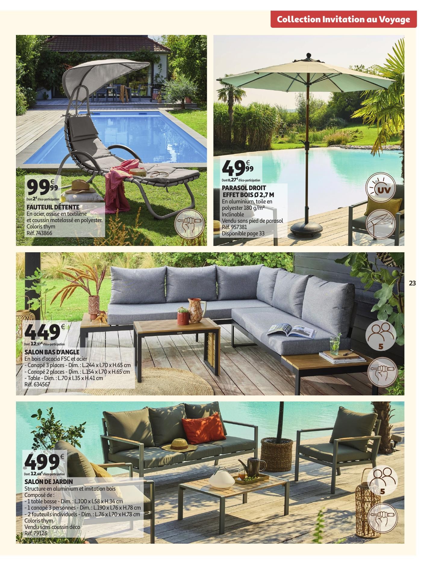 auchan catalogue jardinage meubles jardin - page 23