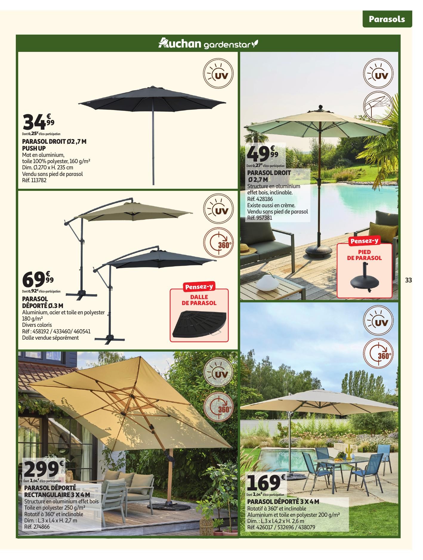 auchan catalogue jardinage meubles jardin - page 33