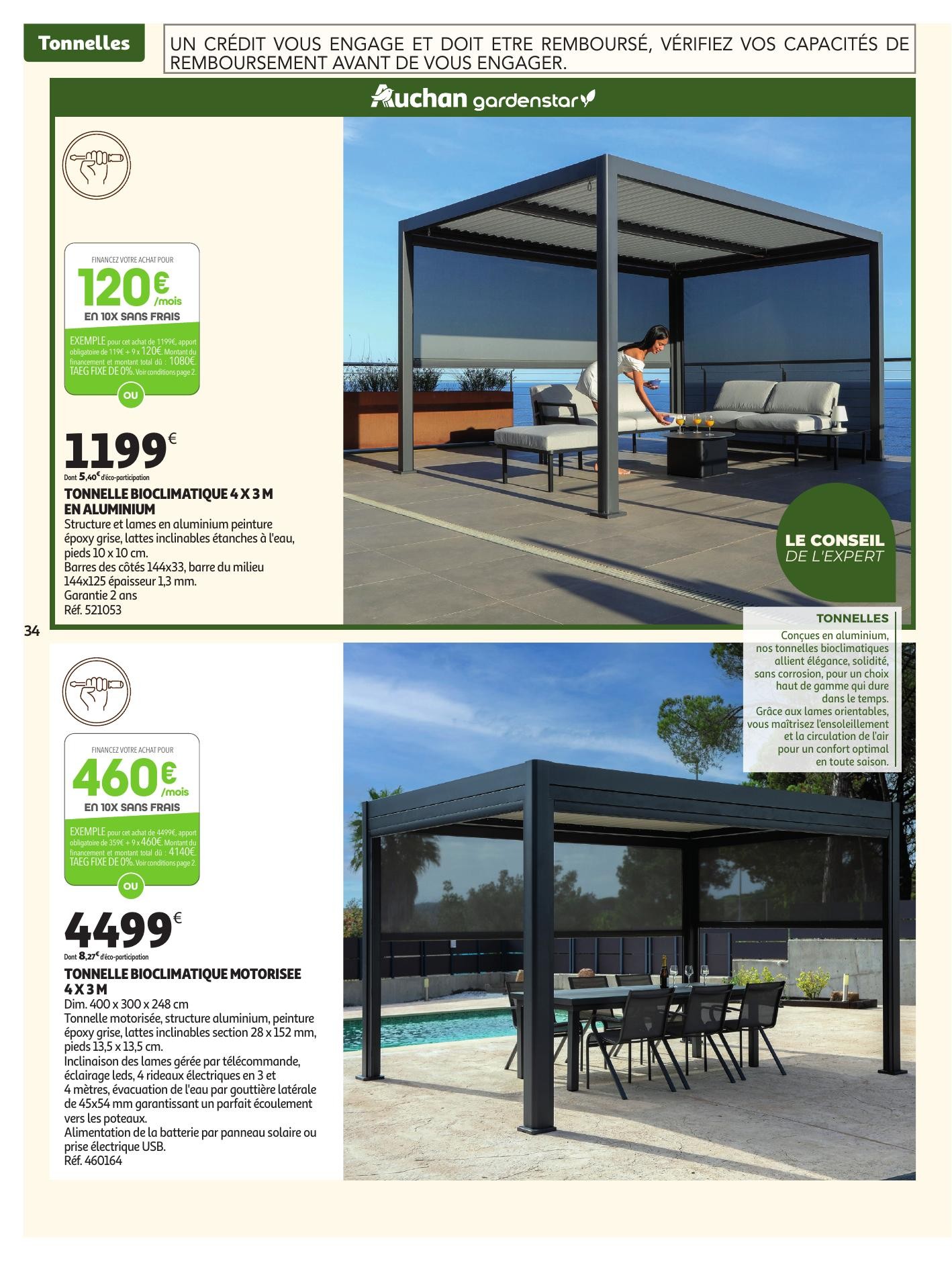 auchan catalogue jardinage meubles jardin - page 34