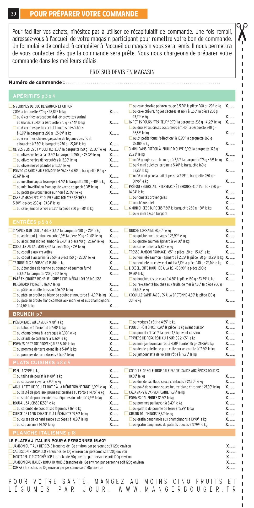 intermarche catalogue es menus traiteur - page 30