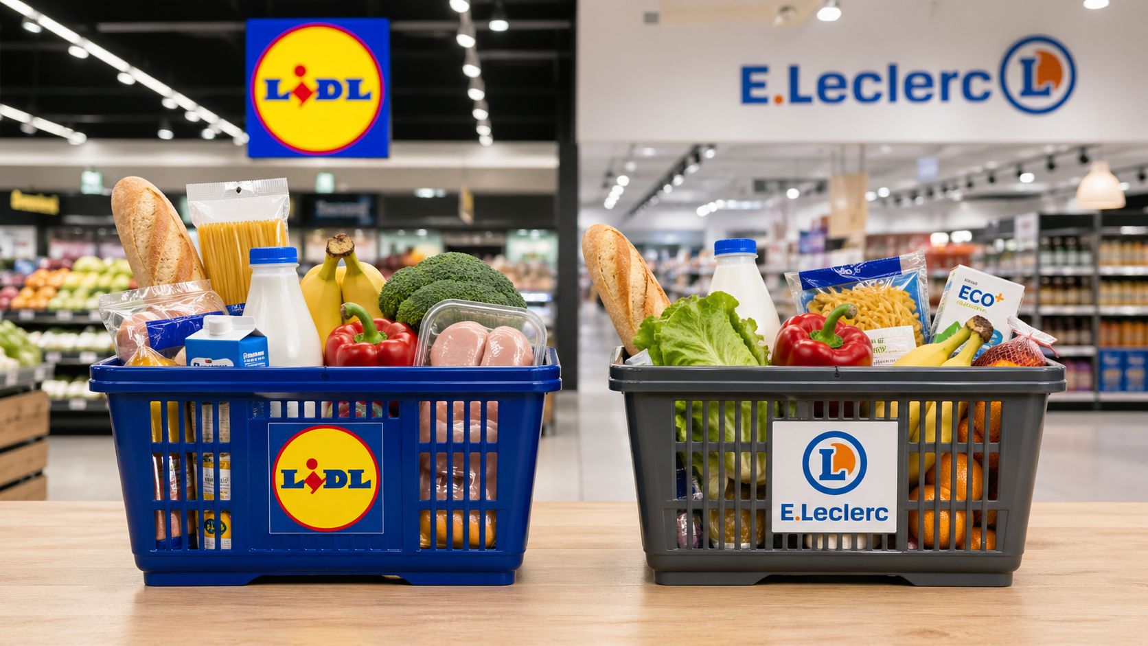 qui est le moins cher entre lidl et leclerc