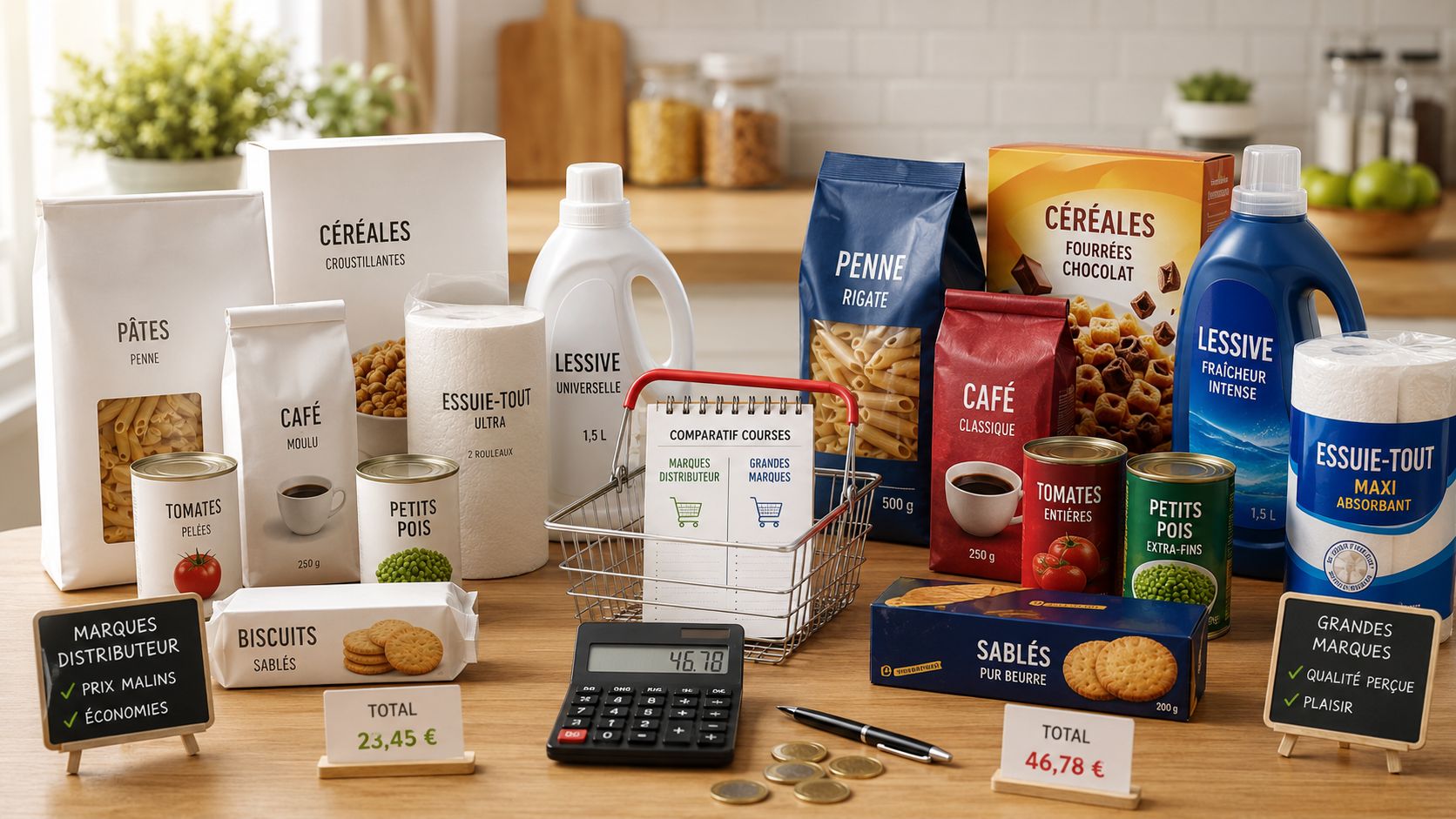 Marques distributeur ou grandes marques pour faire des économies