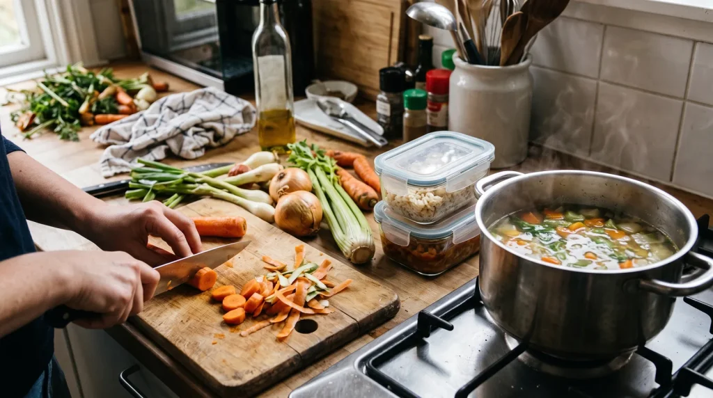 Cuisiner les restes pour éviter le gaspillage
