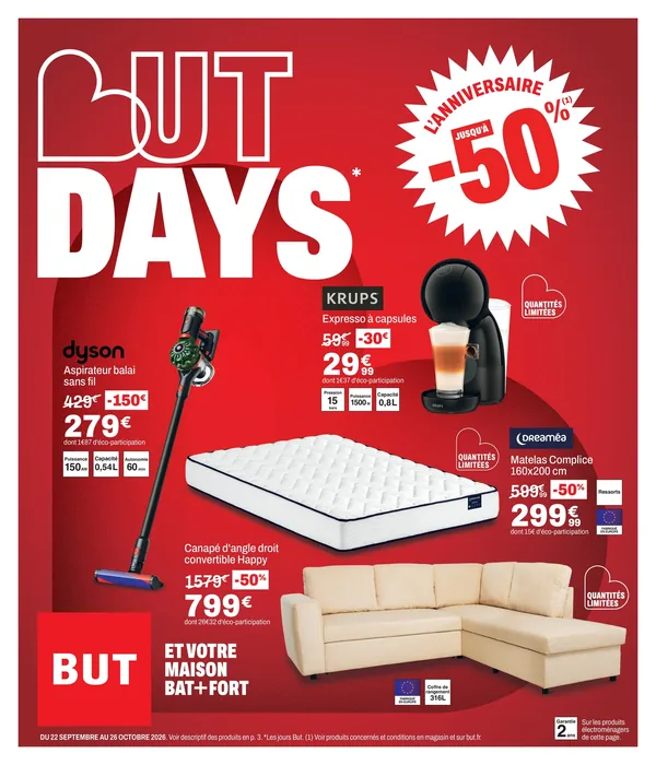 Catalogue But du 22 septembre au 26 octobre 2026 : les But Days de l’anniversaire