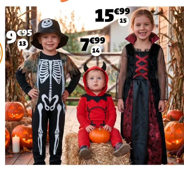 Déguisements d'Halloween pour enfants dans le catalogue Gifi