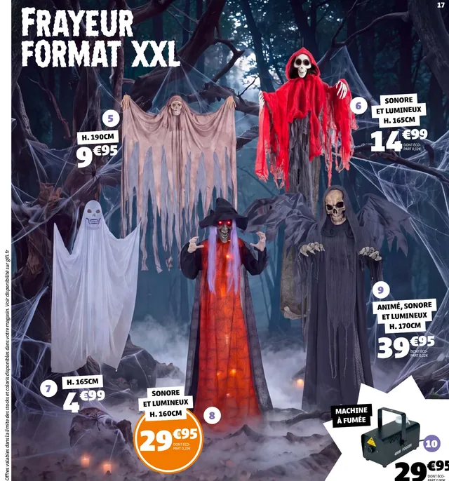 Suspensions et automates d'Halloween grand format chez Gifi