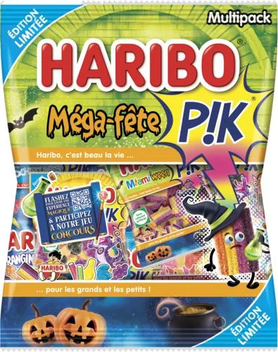 Sachet de bonbons Haribo Méga-fête Pik Halloween 720 g