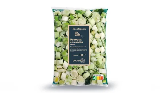 Poireaux en rondelles Picard en sachet de 1 kg à -20 % avec la carte