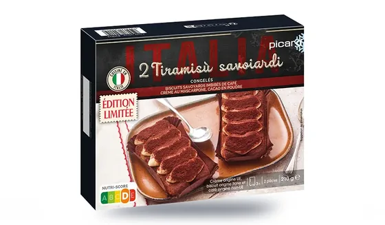 2 tiramisù savoiardi Picard, édition limitée Roma Amor